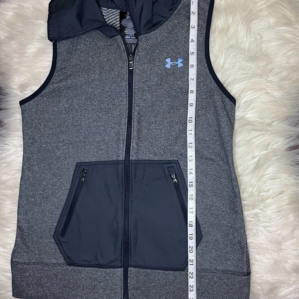 Under Armour cold gear heathered grey lightweight vest sz small - Image 5