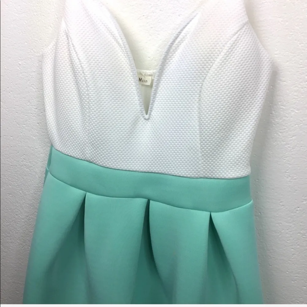 Miin Colorblock Sweetheart Scuba Dress Size Small - Image 2