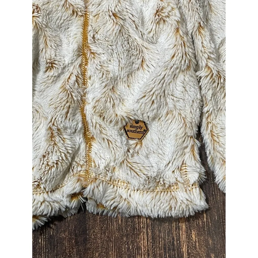 Simply Southern 1/4 Zip Soft Fuzzy Pullover size MEDIUM - Image 2