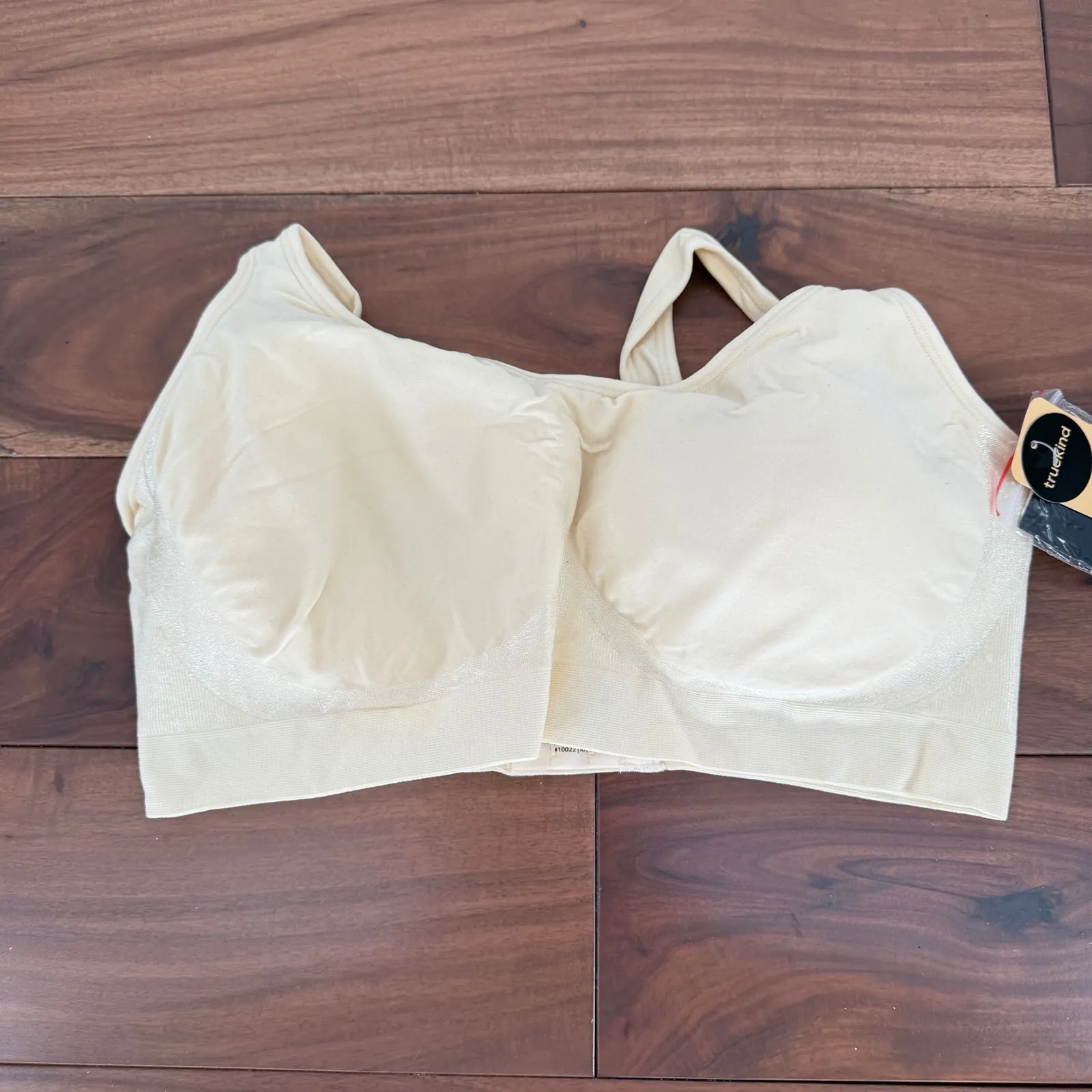 Truekind Daily Comfort Wirefree Shaper Bra Wireless Everyday Support Tan Size XL - Image 2