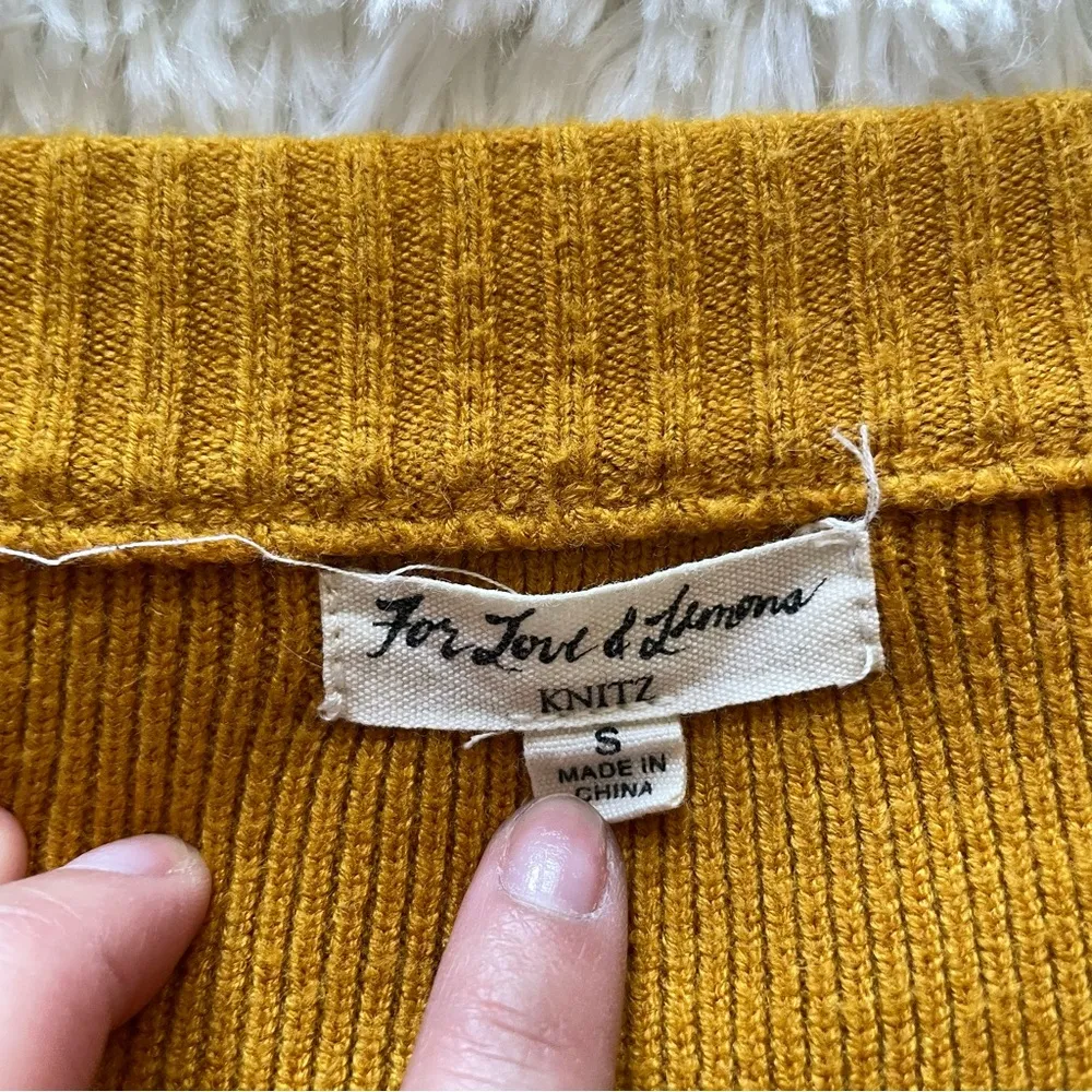 For Love and Lemons asymmetrical academia cardigan - Image 3