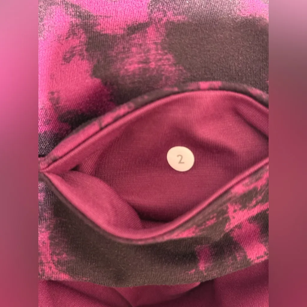 lululemon athletica Purple and Pink Tie-Dye Leggings - Image 3