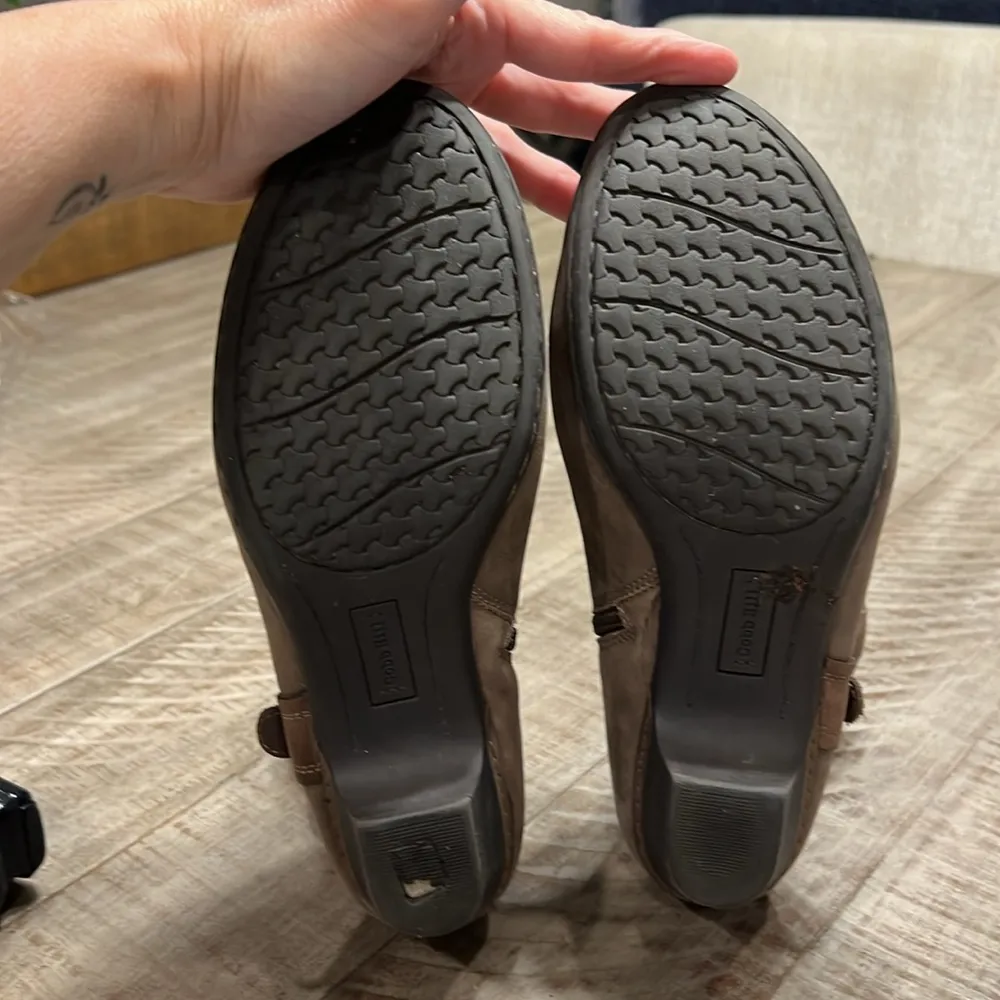 Cobb Hill Boots Womens 9M Ankle Bootie Side Zip Brown Leather VGUC Size 9 - Image 8