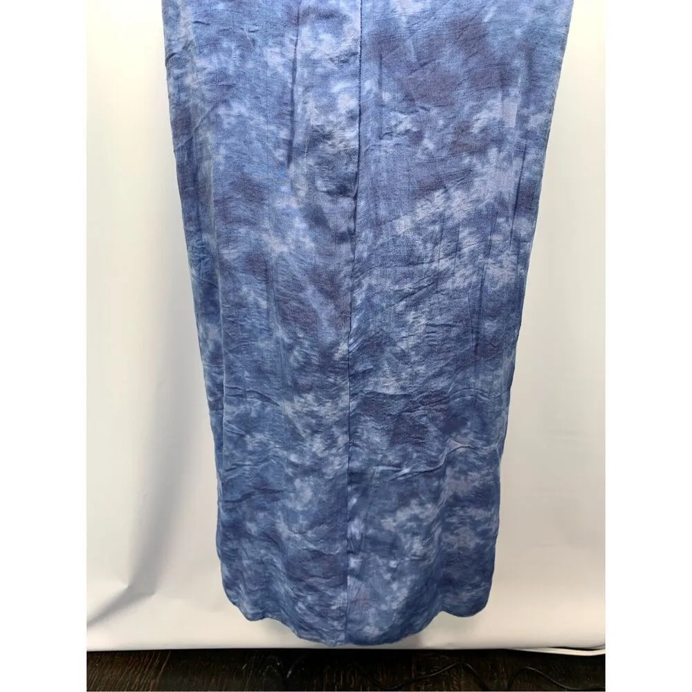 Mlle Gabrielle Blue Tie-dye High Low Dress Size Medium - Image 9