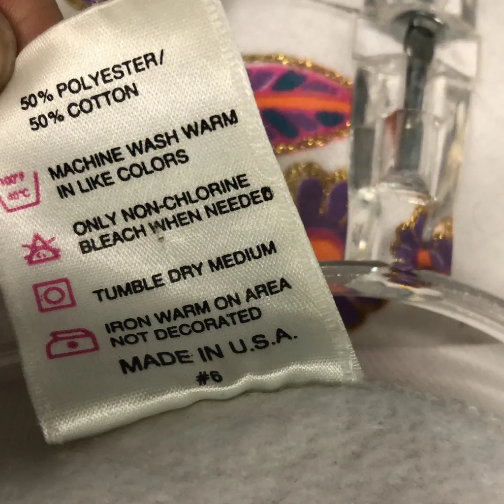 Vintage Art Paint all over cats and daisies gold colorful women’s sweatshirt‎ OS Pink Size L - Image 5