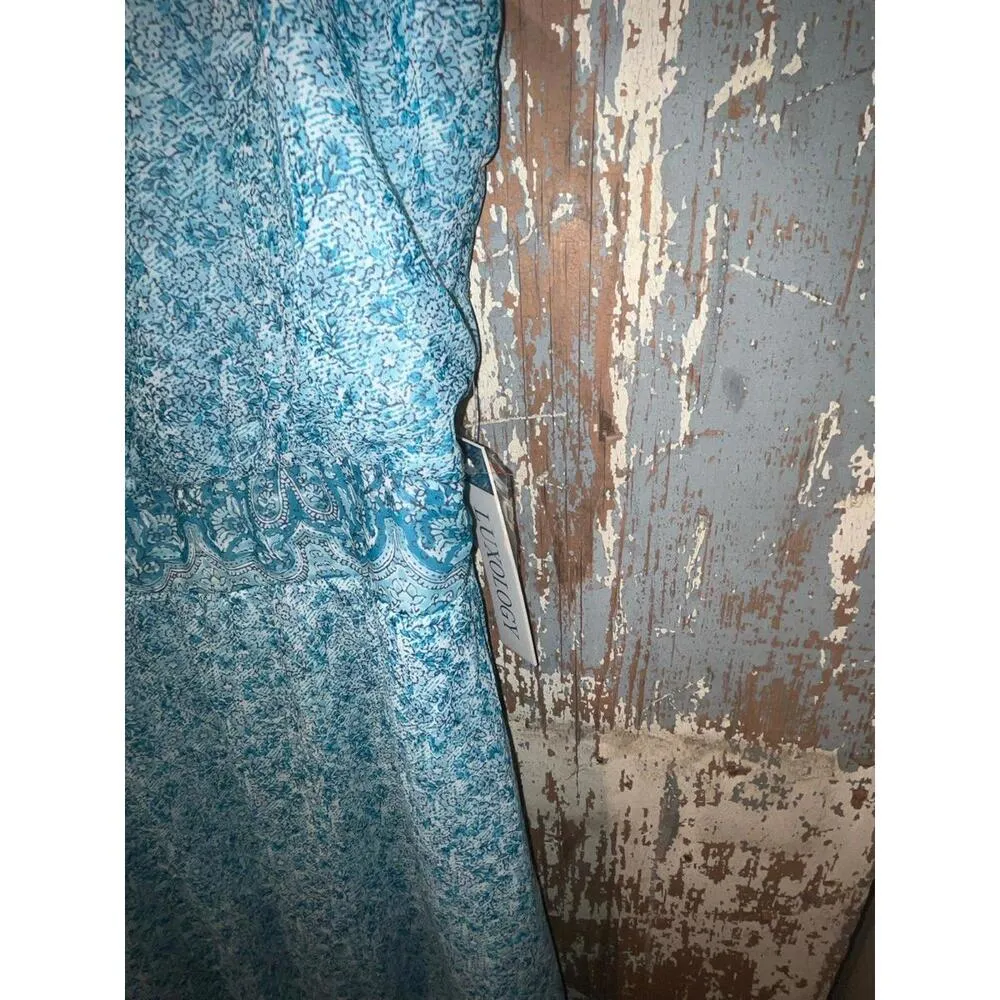 NWT Luxology size 2X blue floral sleeveless dress - Image 4