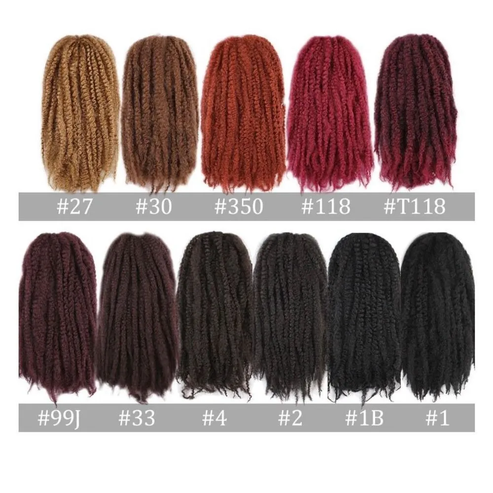 New Womens Roktress Marley Synthetic Braiding Crochet Hair 22” 22 in 6 pack #30 Brown - Image 3