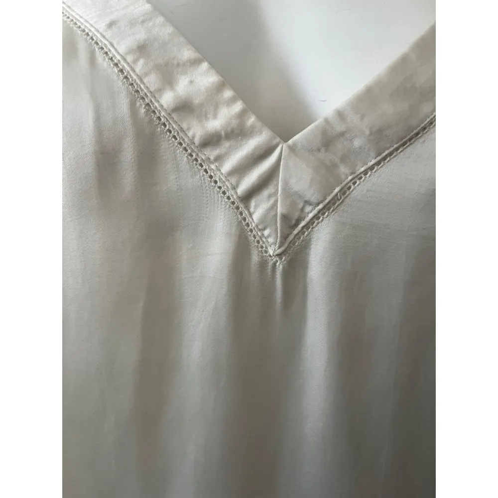 Aritzia Wilfred Silk Camisole Tank L Sain Ivory Pullover Holiday Party Luxe NYE - Image 4