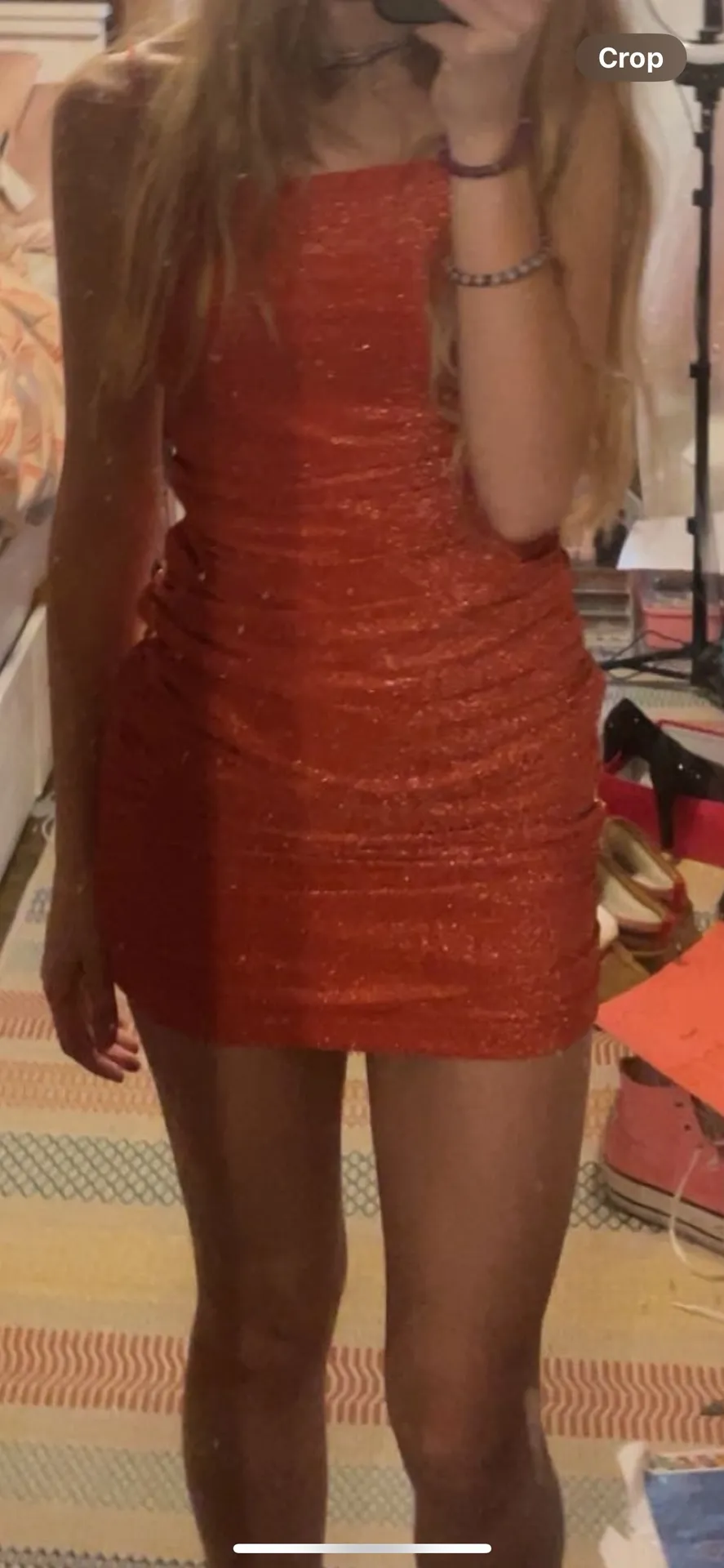 Red Sparkly Homecoming/Formal Dress - Image 5