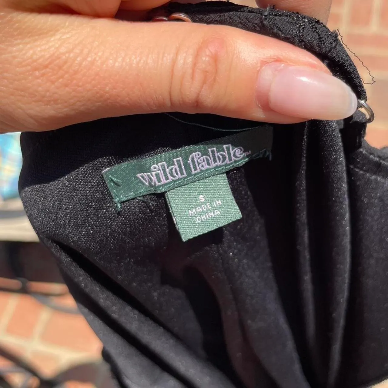Black Wild Fable cocktail classy ruffle midi dress sz s - Image 5