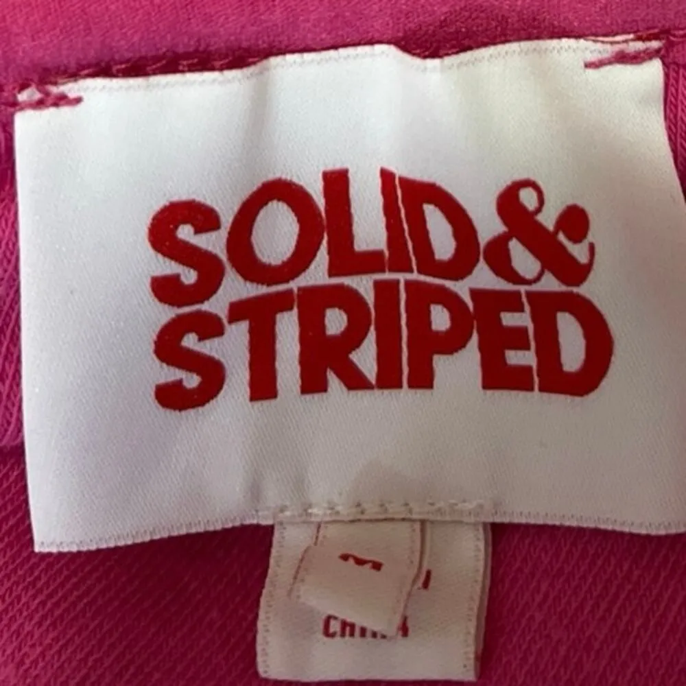 Solid & Striped Bailey Pink Jersey Sleeveless Cutout Mini A-Line Tank Dress M - Image 4