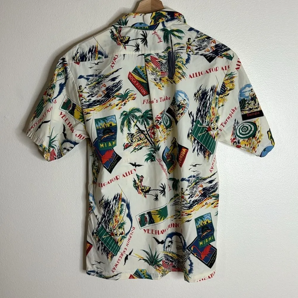 Vtg Angelica button down fish and old Florida design resortwear shirt size M Size M - Image 5