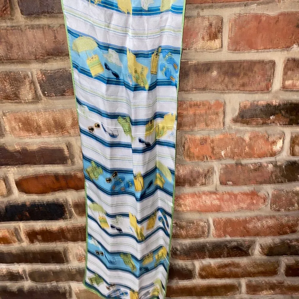 Women's Beach Summer Print Multicolored Scarf - Image 3