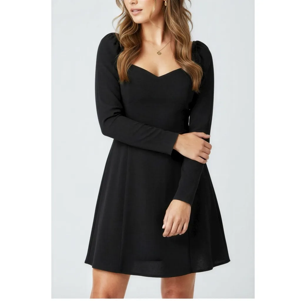 HILL HOUSE Felicity Mini Dress, Black, Medium - Image 2