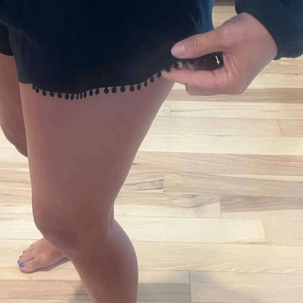 VICTORIA'S SECRET Beach Swim Cover Up Tassel Ties Pom Pom Trim Romper. - Image 2