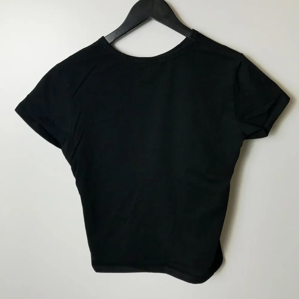 Shein Butterfly T Shirt Top Graphic Tee Short Sleeve 100% Cotton Solid Logo L - Image 4