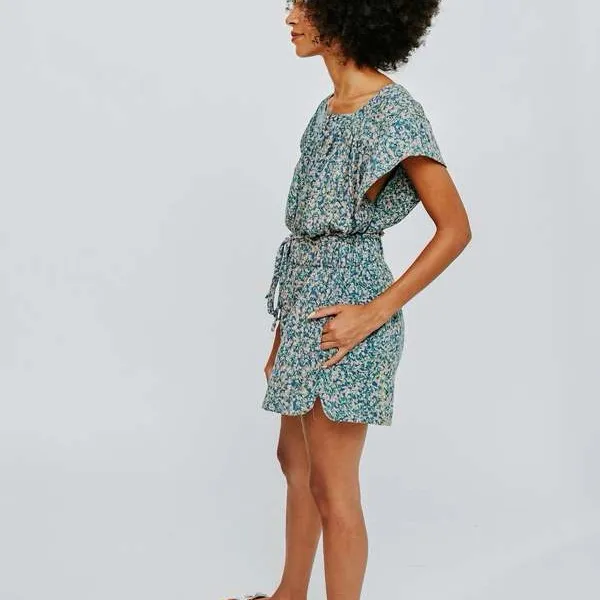 Mirth Patterned Floral “Blueberry” Shorts & Top Set | S Blue - Image 2
