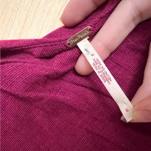 FREE PEOPLE Burgundy Avery One‎ Shoulder Jumpsuit Size 6 NWOT - Image 8