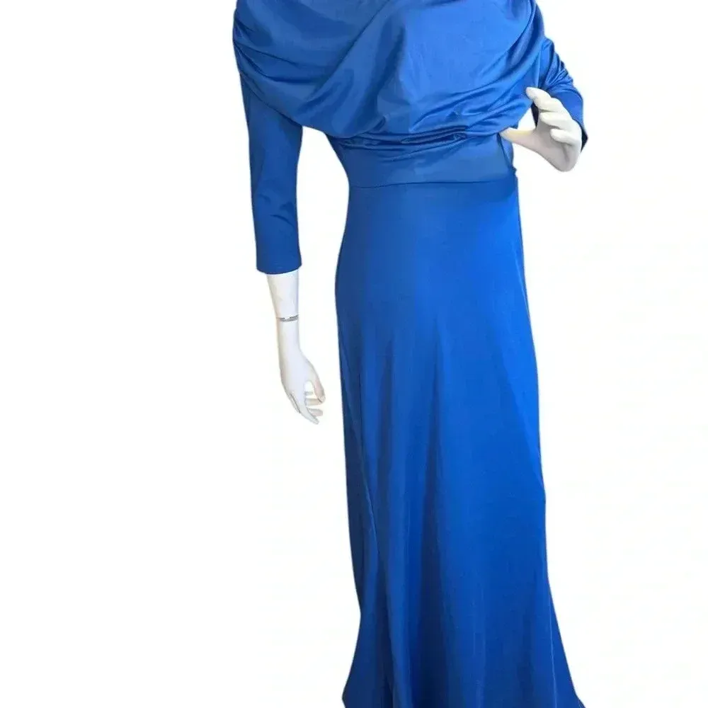 Unbranded Beautiful Royal Blue formal gown Mermaid Dress Size Larger. C30 Size L - Image 6