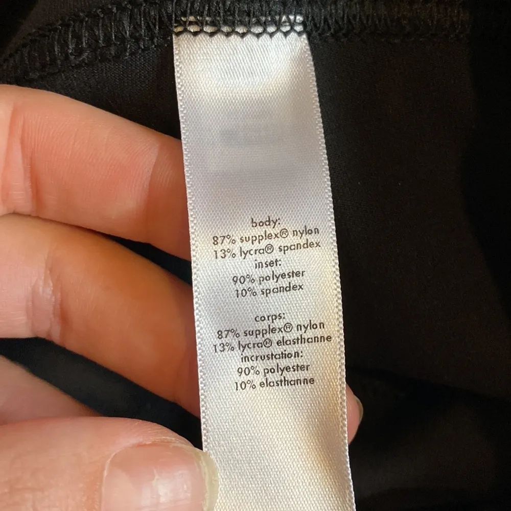 LUCY POWER MAX BOW WAIST BLACK BASIC ATHLETIC CROP LEGGINGS - Image 4