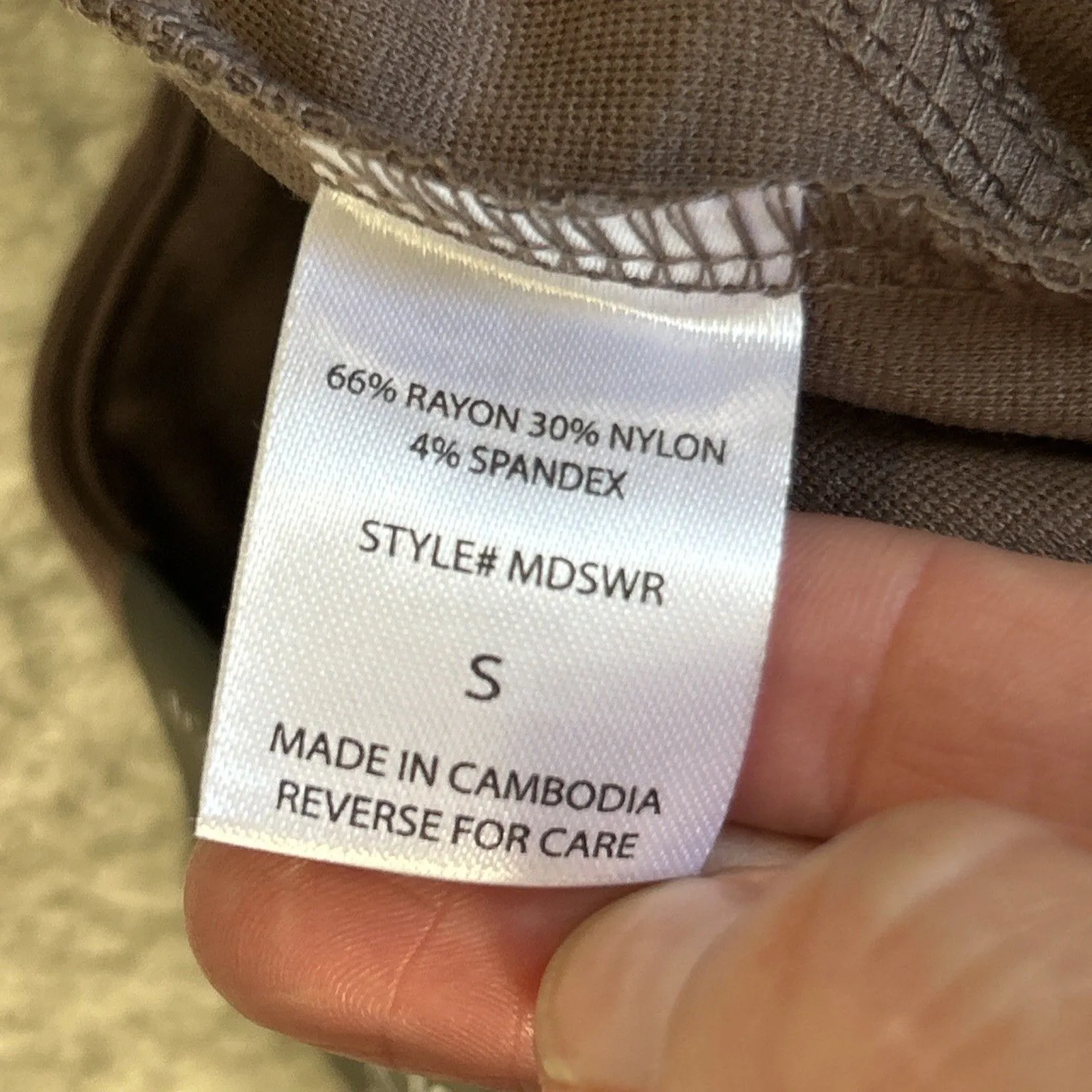 Dear Scarlett Magic Wide Leg Crop Pants Womens Small Brown Stretch New - Image 6