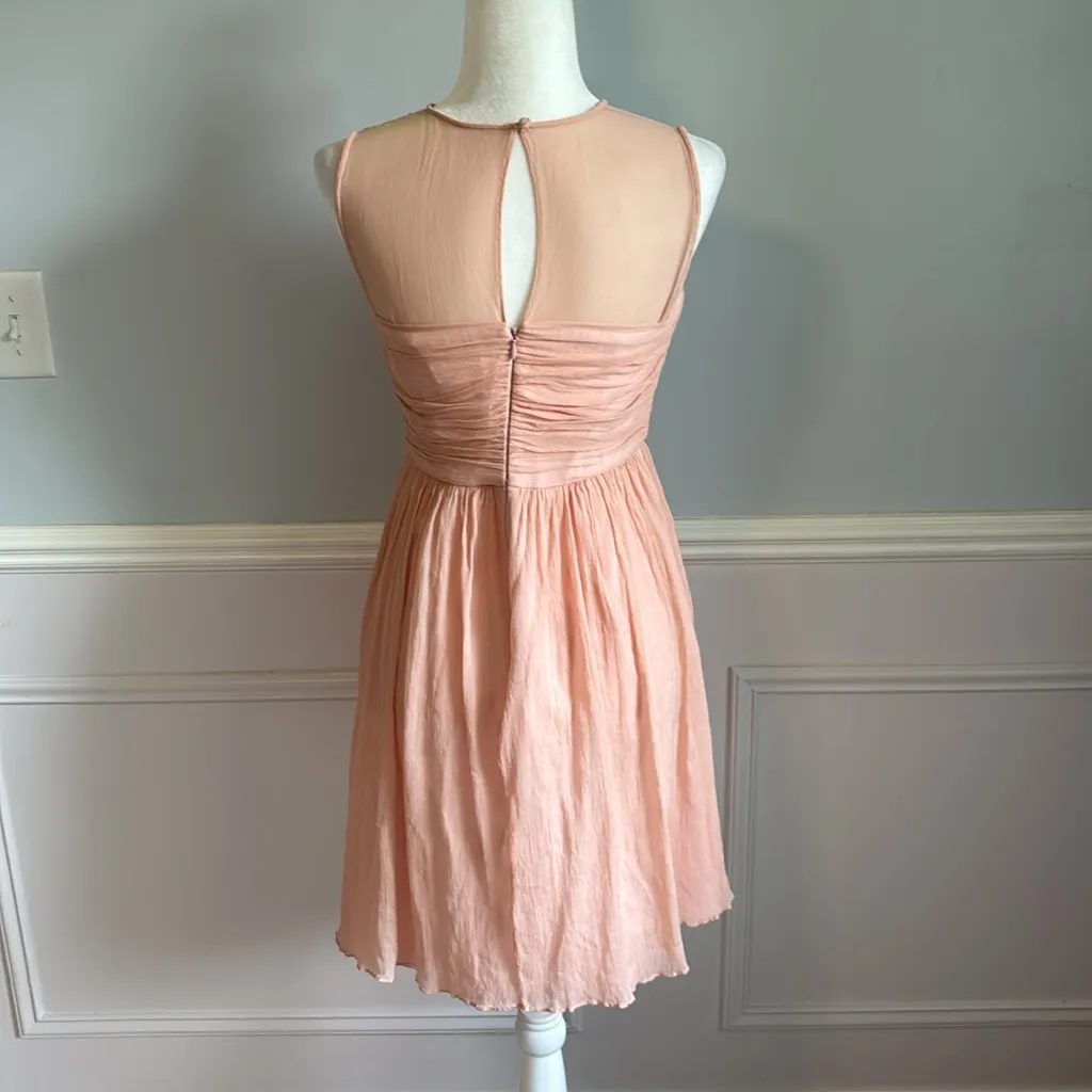 J. Crew  Clara Dress Silk Chiffon Dress Sz 8 Petite Romantic Balletcore Silk - Image 6