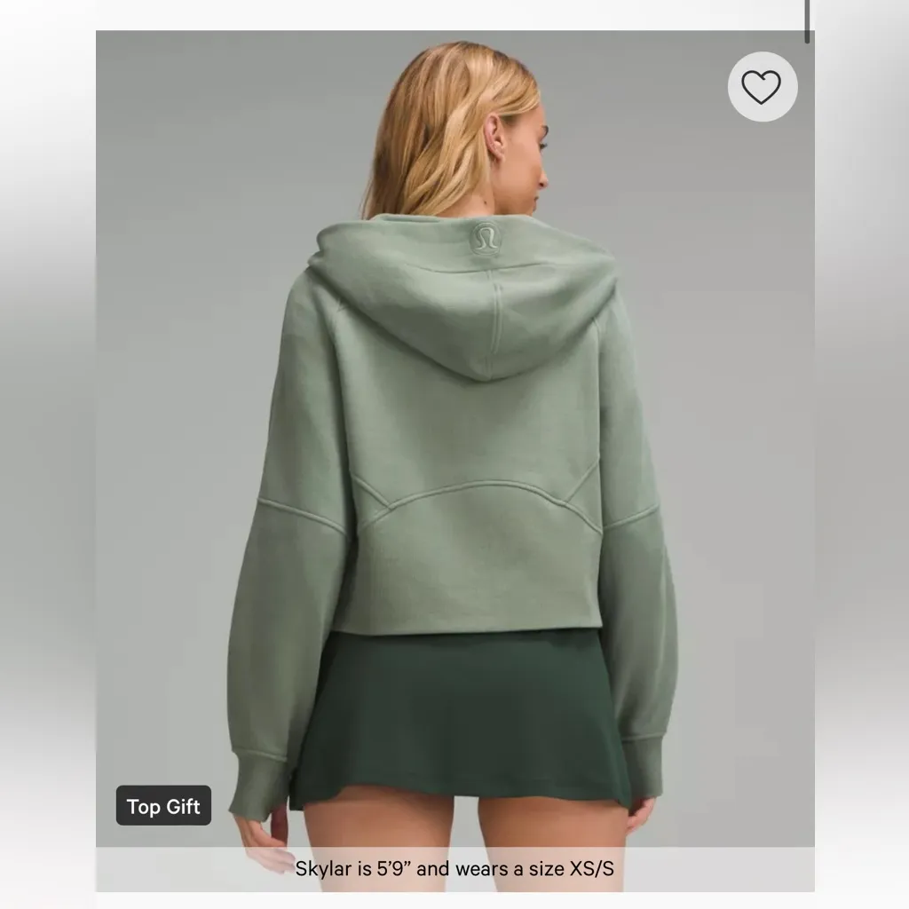 NWT Scuba Oversized Full-Zip Hoodie GREU /  Grey Eucalyptus / M/L - Image 4