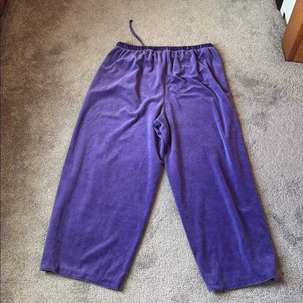 Classic Elements Purple Velour Tracksuit/Lounge Set SIZE XL - Image 8