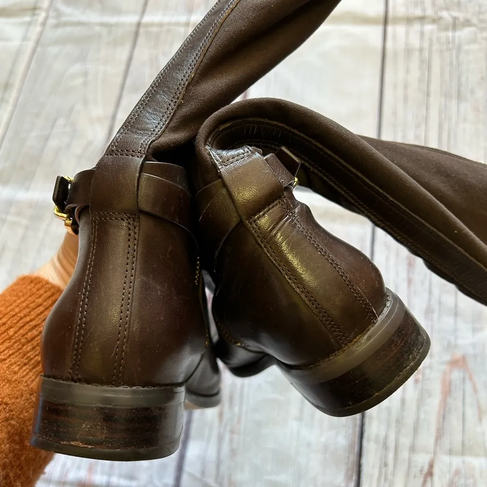 Michael by Michael Kors Arley Stretch Boots in Dark Brown - size 7 - Image 5