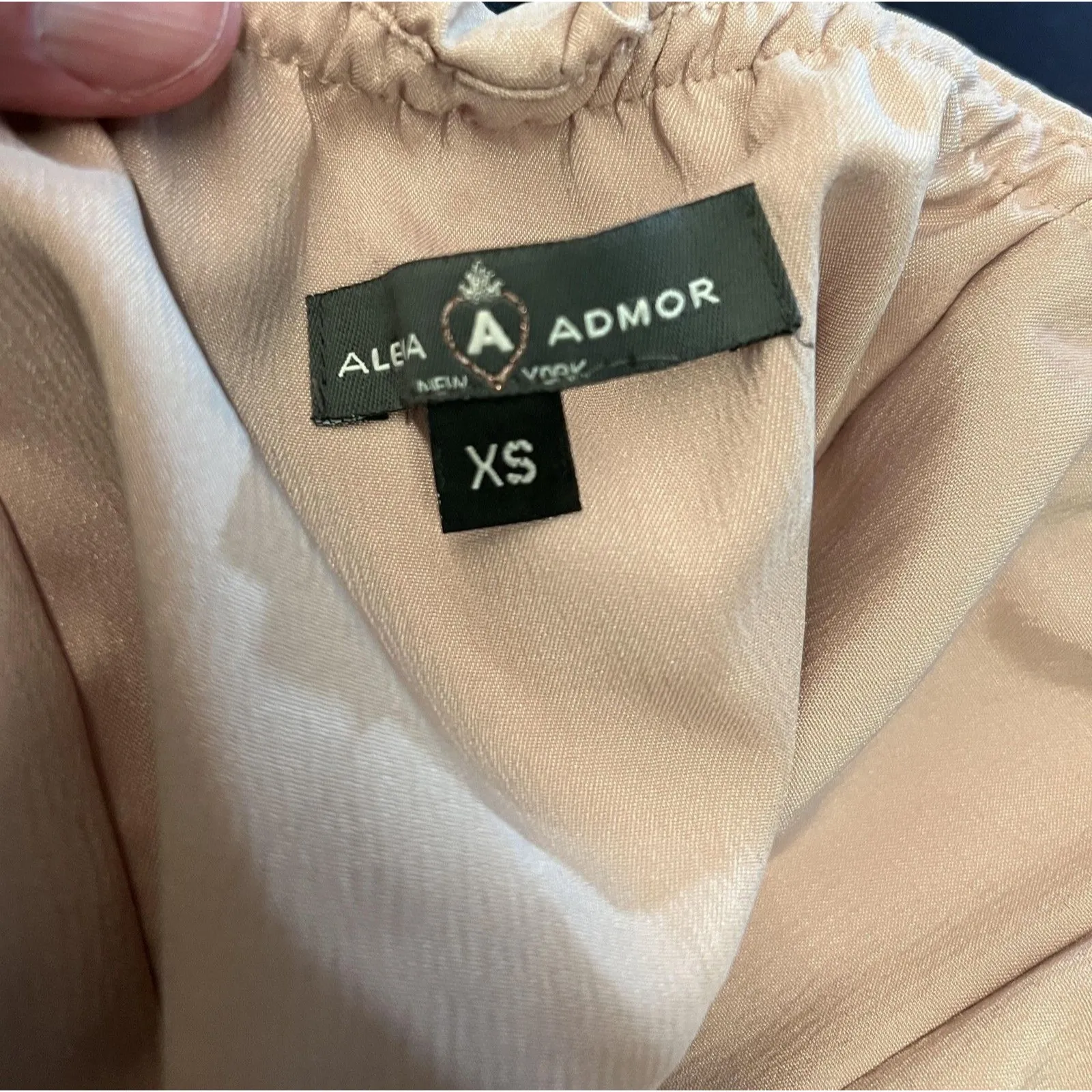 Alexia Admor Dress Womens XS Black Nude One Shoulder Lace One Sleeve Mini USA - Image 12