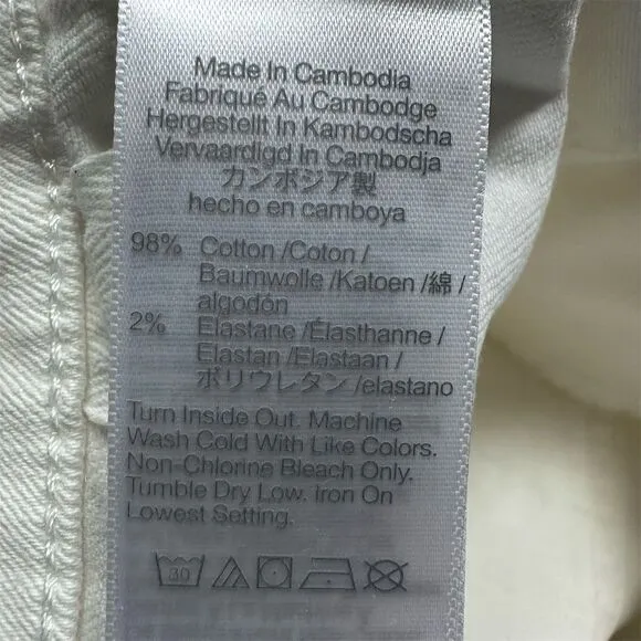 NWT‎ Madewell Women's Perfect Vintage Wide-Leg Crop Jean Size 28 Tile White - Image 9