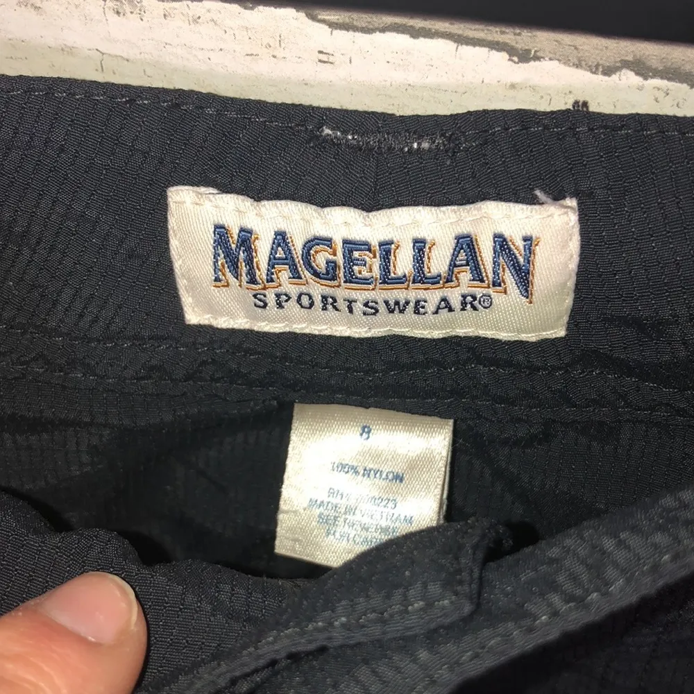 Magellan sportswear size 8 black and blue outdoors tactical pants travel outdoor - Image 5