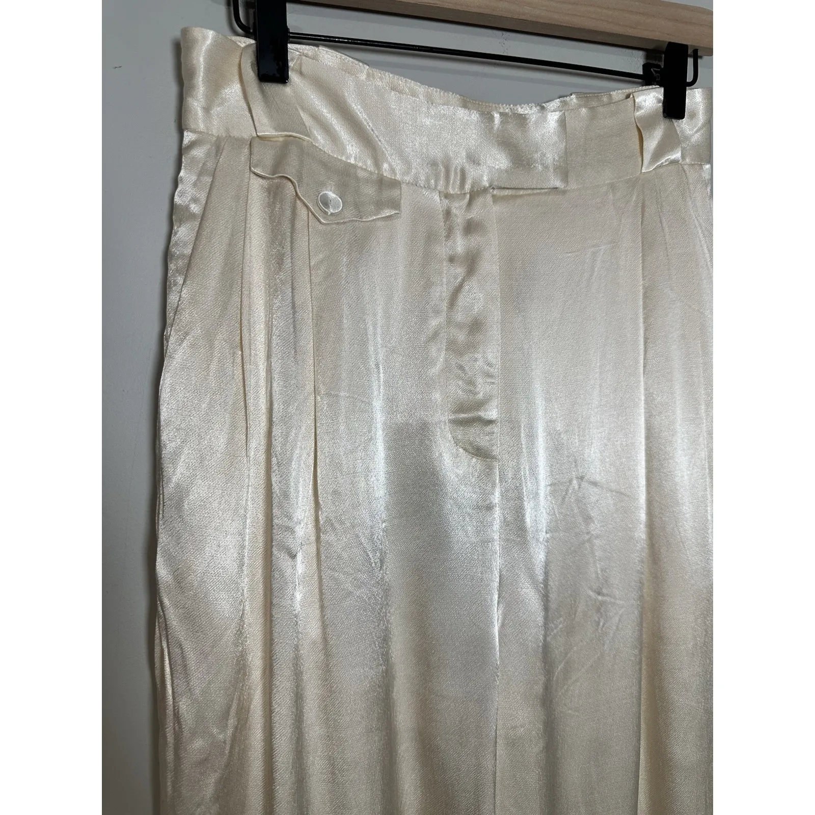 Shona Joy La Lune High Waisted Tailored Pants in Cream - NWT - Size 6 - Image 4