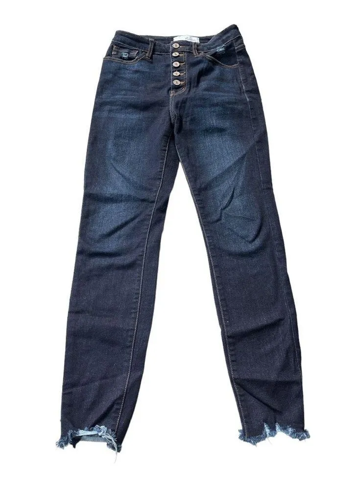 KanCan Going Up Ultra Dark Wash High Waist Skinny Jeans Blue Size 26 (juniors 5) - Image 10