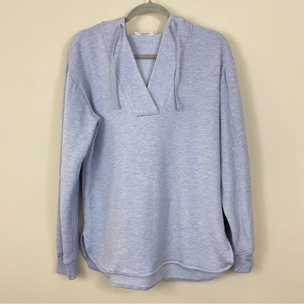 Haven Well Within Fleece Tunic Hoodie Pullover Soft Sweatshirt Size S Normcore Blue - Image 3