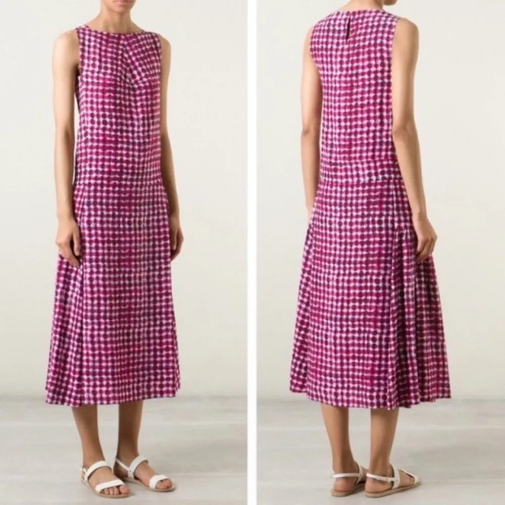 Tory Burch Silk Sonda Dress Runway Tea Length Sz 0 - Image 2