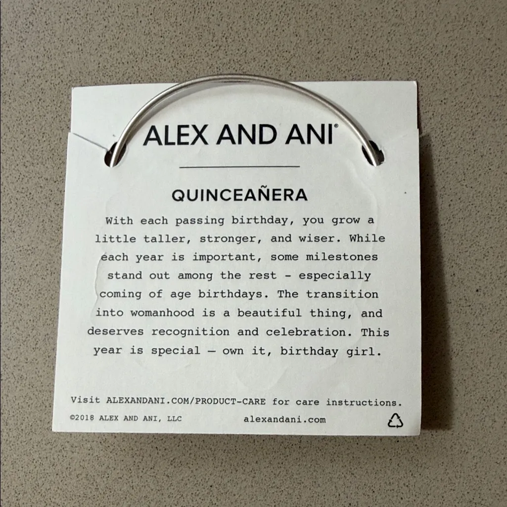 Alex and Ani Silver Quinceañera Bangle - Image 2