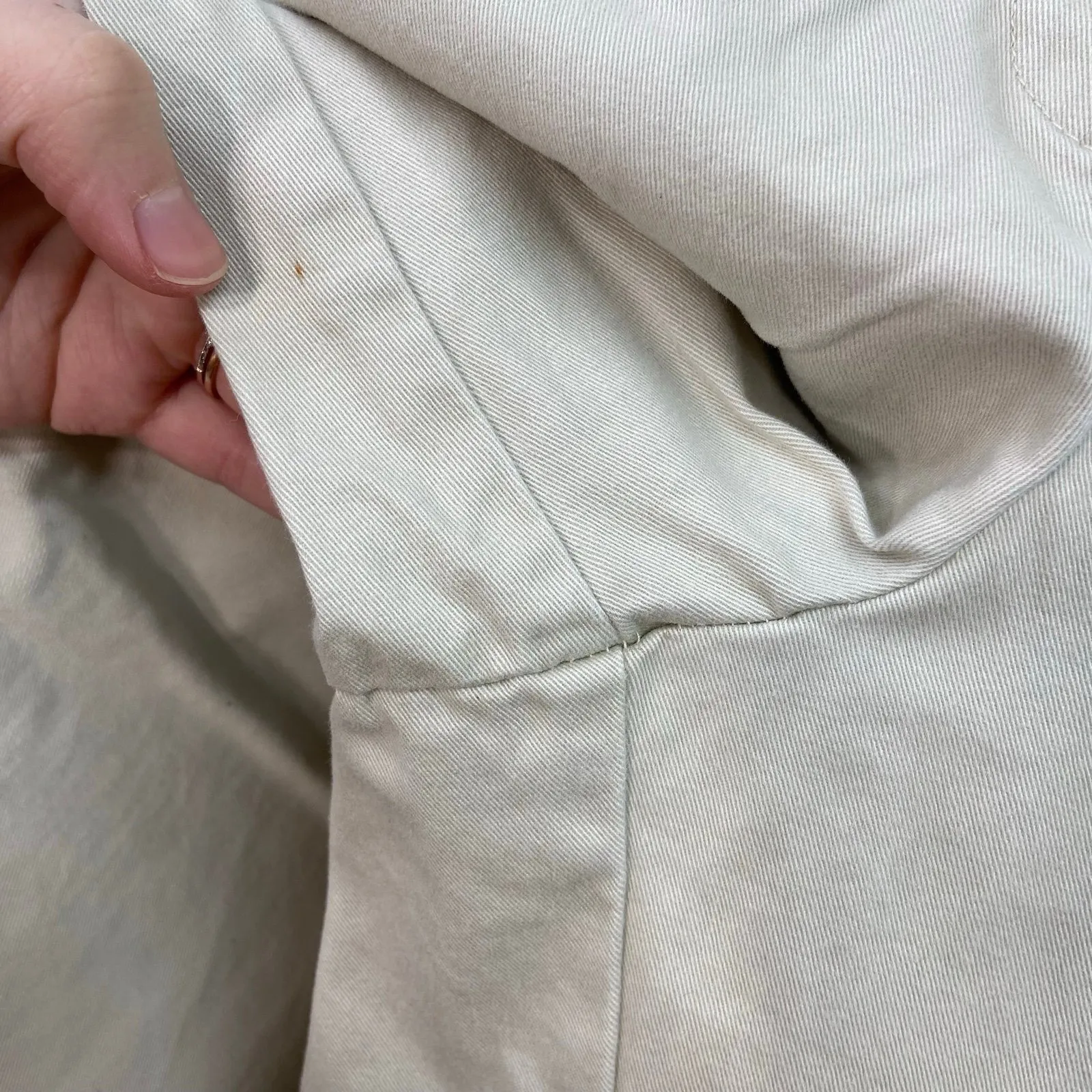 Vintage Charter Club tan khaki high waisted 100% cotton straight fit pants 14 - Image 3