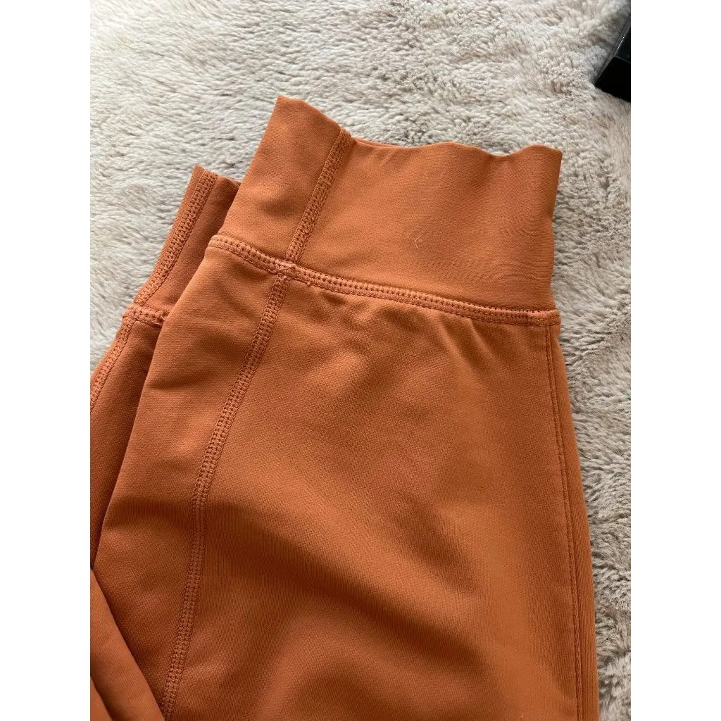 Fabletics Rust Orange Joggers With Pockets - Womens Size M - 100% Polyester - Image 8