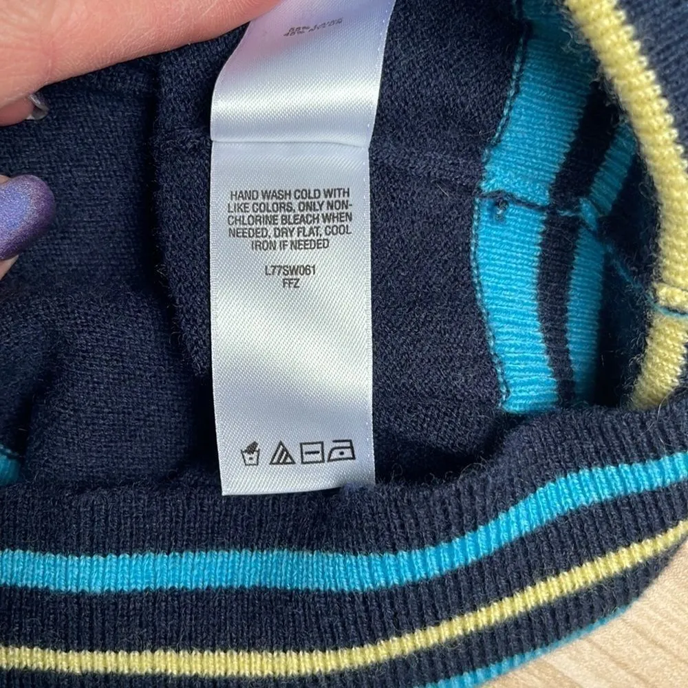 Cabela’s wool/nylon turtleneck sweater.  1/4 Zip.  Size Small. - Image 6