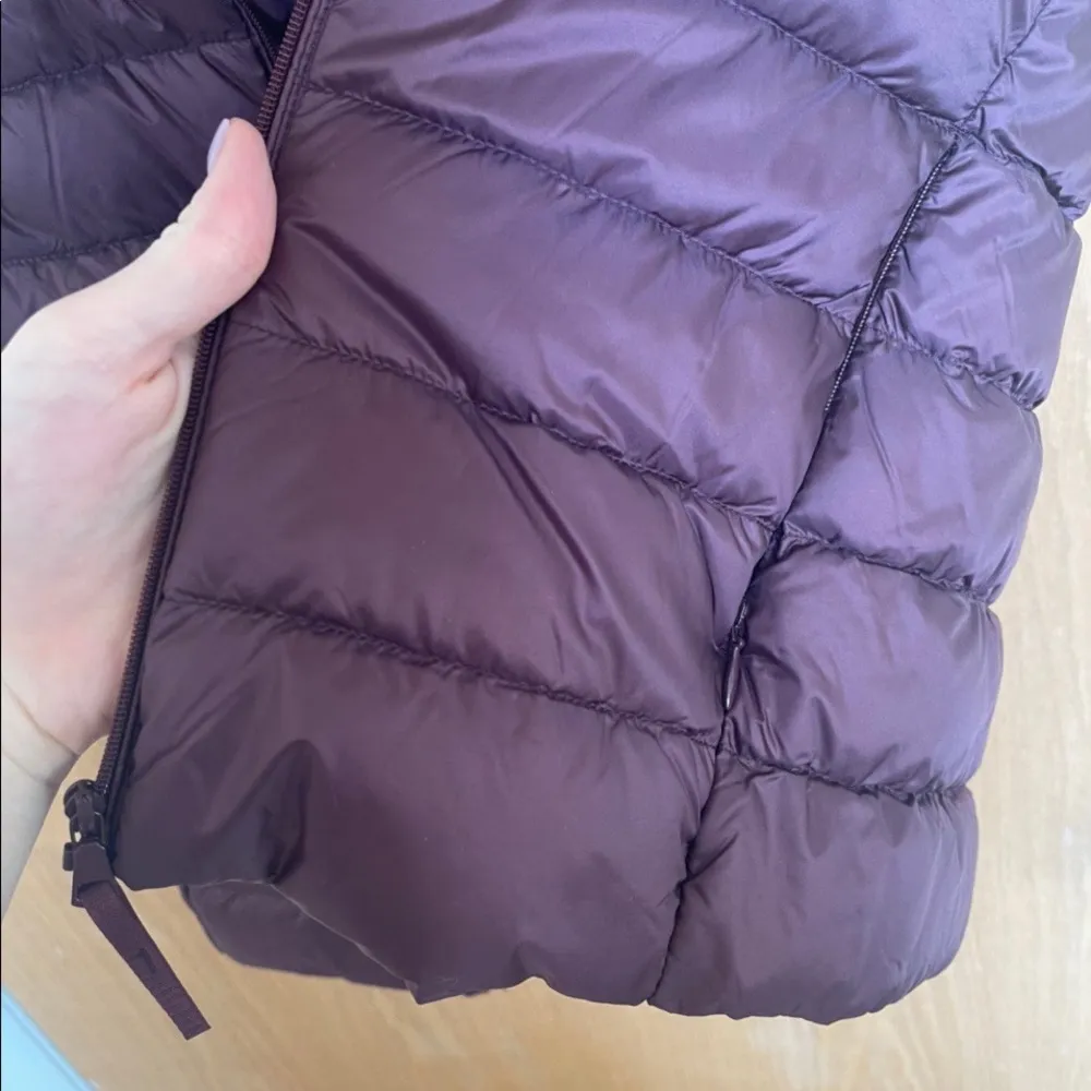 Burgundy Down Vest Red Size XS - Image 4