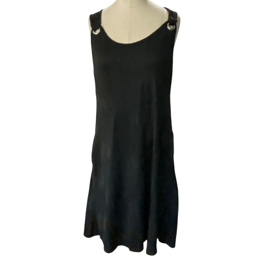ETCYY NEW Womens Sleeveless Summer swim cover up Dress with U Neck & Pockets Black - Image 10