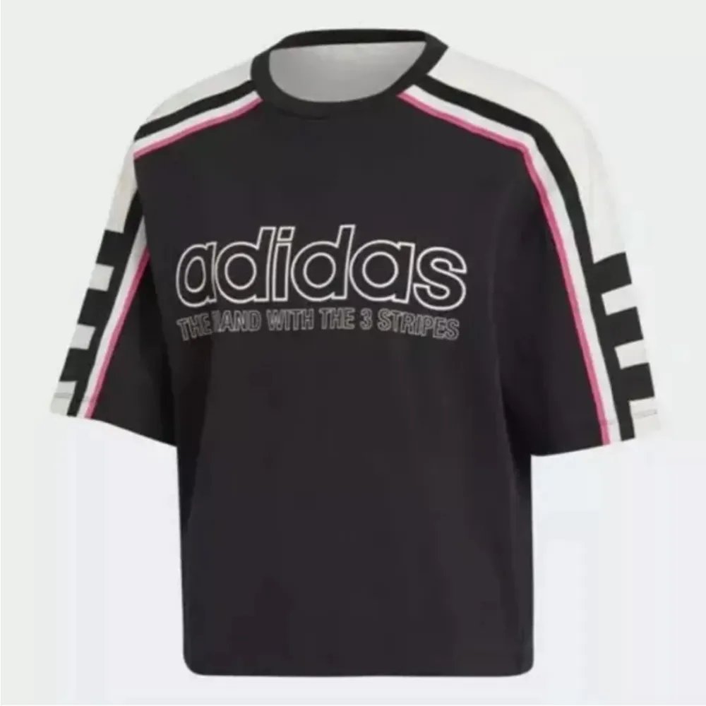 ADIDAS The OG Tee DH4183 Black Ivory Pink Crew Neck Short Sleeve Top $40 VGUC XL - Image 14