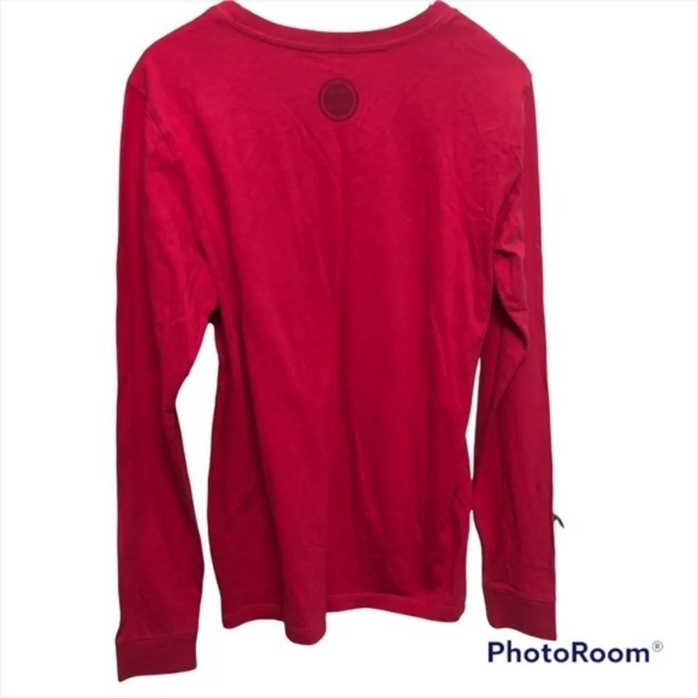 LIFE IS GOOD PINK GRAPHIC LONG SLEEVE TSHIRT I GO BOTH WAYS ICE HOT COFFEE TOP S - Image 3