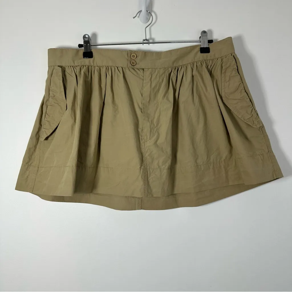 Urban Outfitters BDG Women’s Belle Double Button Khaki Mini Skirt Size XL NWT - Image 3