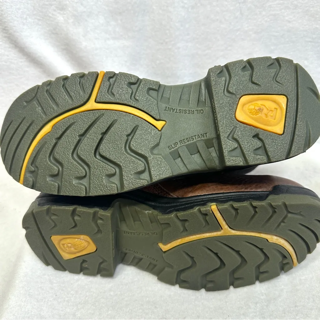 Timberland Pro Series Work Boots Womens 7W Brown Leather Titan 6" Safety Toe New Size 7 - Image 10