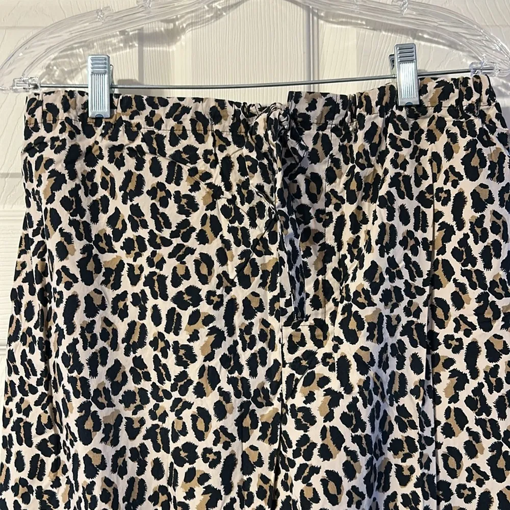 Vintage Express Leopard Print Pajama PJ Loungewear Pants Medium - Image 2