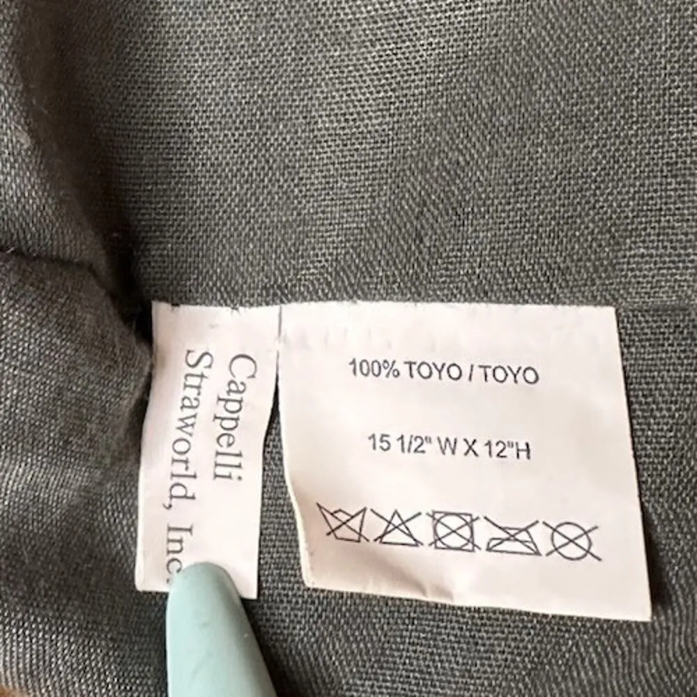 Cappelli Straworld Hand Crochet Toyo Green Hobo Handbag Boho Hippie Festival - Image 4