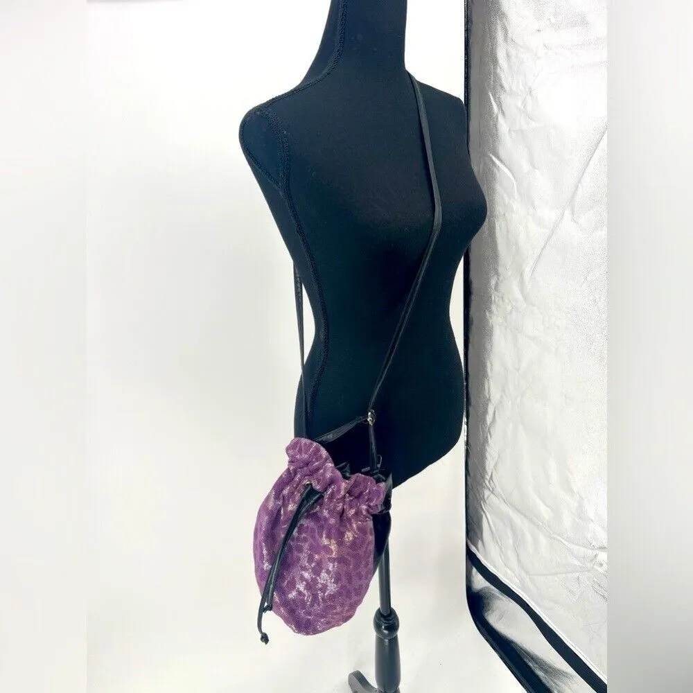 Purple and black cross over‎ bag - Image 2