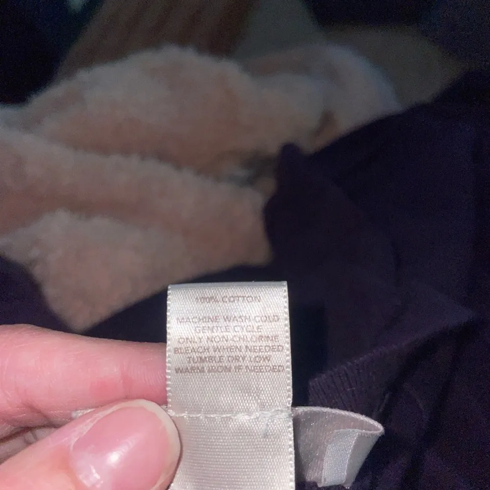 LOFT Purple V-Neck Sweater Lightweight Knit Blouse - Image 4